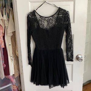 Little black lace dress